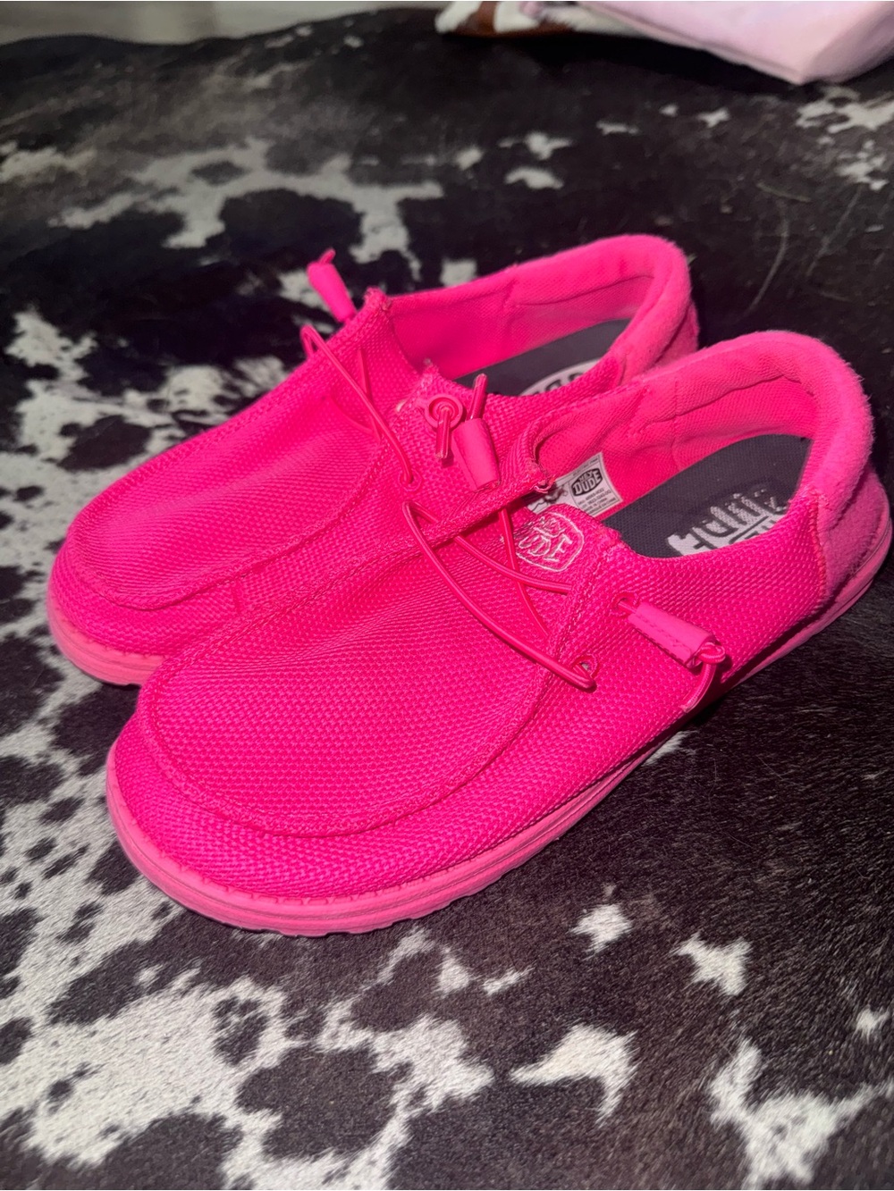 Hey Dude Womens Wendy Slip-On Shoes - Hot Pink
